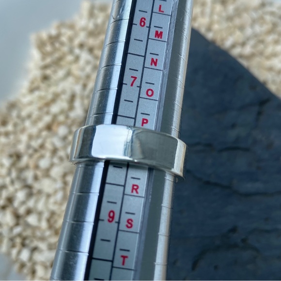 K2 Jasper Gemstone white Granite & Azurite, Statement ring, .925 Sterling Silver - Picture 6 of 7